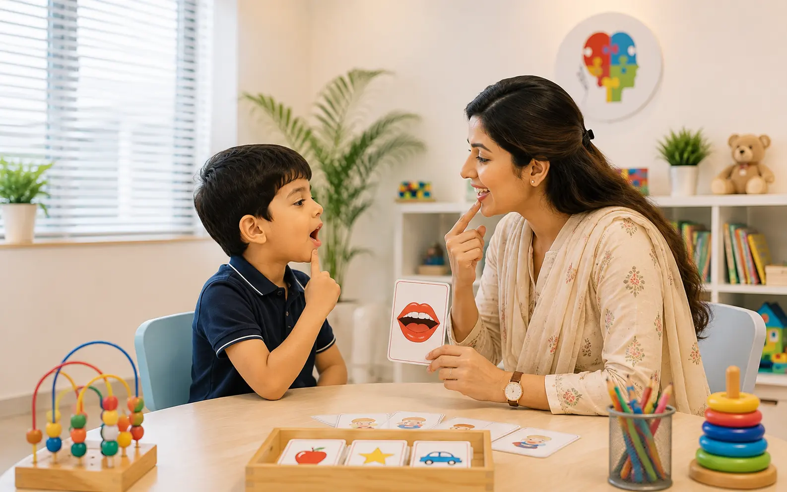 Speech therapy session eMind Autism Center Multan