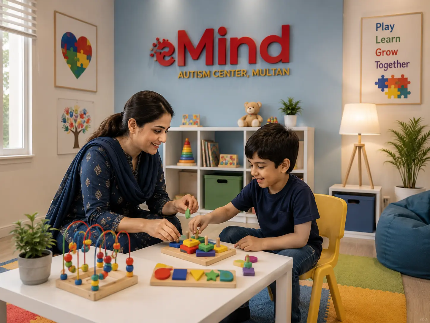 Child playing during ABA therapy