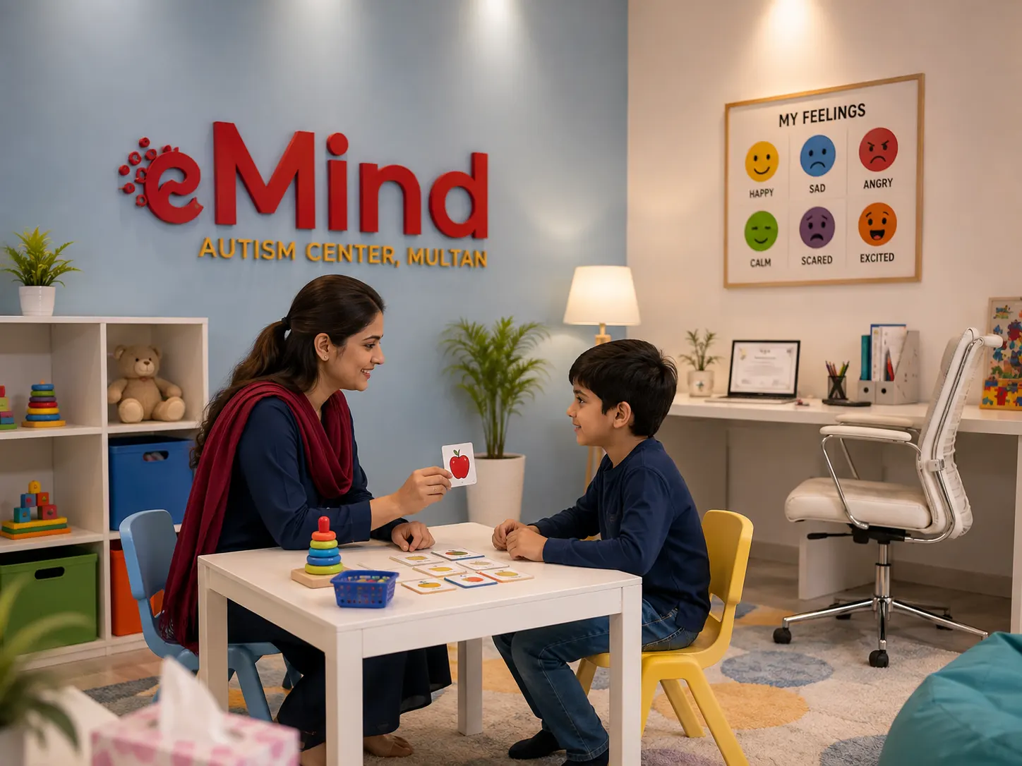 ABA therapy session eMind Autism Center Multan